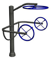 Уличный тренажер «Штурвал тройной» (Для инвалидов)