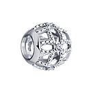 Подвеска-шарм из серебра с фианитами SOKOLOV покрыто  родием 94031680, фото 3