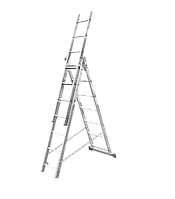 Алюминиевая лестница-стремянка тройная 3х12, 3.25х5.69х8.1 м