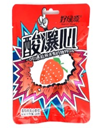 Конфеты HAO LV YUAN со вкусом клубники 24 гр. (20 шт. в упаковке)