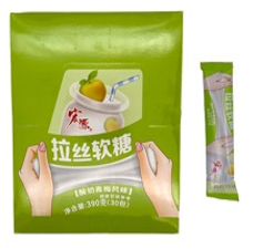 Конфеты тянучки со вкусом Йогурт - Яблоко 13 гр (30 шт. в упаковке)