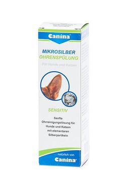 Canina Mikrosilber Ohrenspülung || Канина Микросилбер Ореншпюлунг лосьон для чистки ушей 100мл