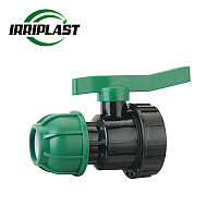 Кран шаровый компрессионный с внутренней резьбой IRRIPLAST 20*1/2 irriplast Кран шаровый компрессионный с внутренней резьбой IRRIPLAST 20*1/2