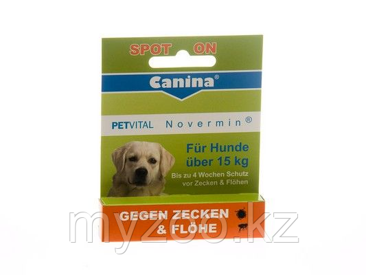 Canina Petvital Novermin für grosse Hunde || Канина Новермин для больших собак капли от эктопаразитов 4мл