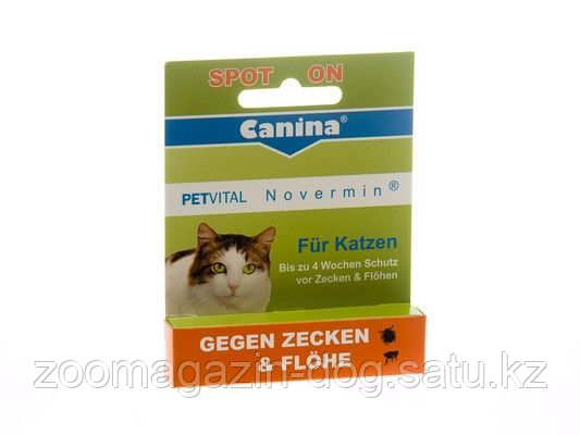 Canina Petvital Novermin für Katzen || Канина Новермин для кошек капли от эктопаразитов 2мл