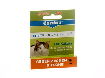 Canina Petvital Novermin für Katzen || Канина Новермин для кошек капли от эктопаразитов 2мл