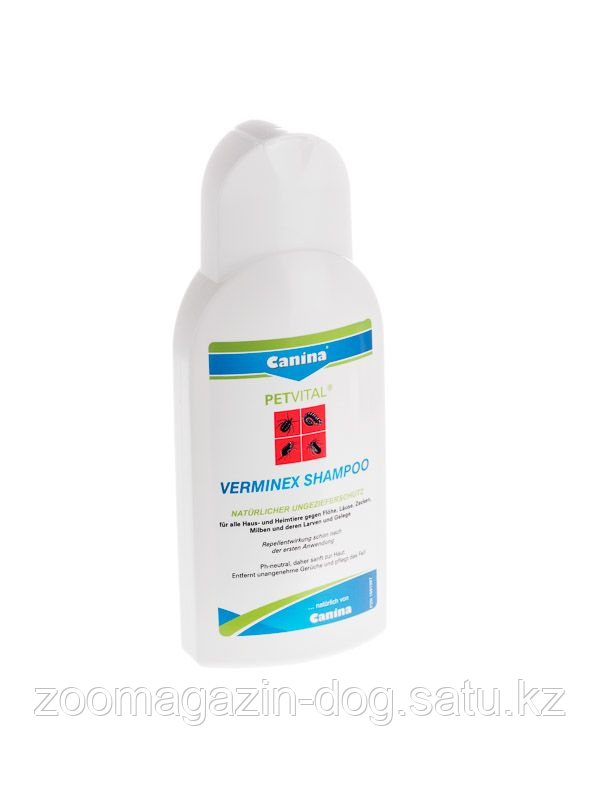 Canina Petvital Verminex Shampoo || Канина Верминек шампунь защита от наружных паразитов всех видов 250мл