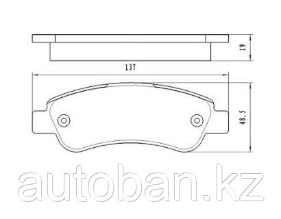 Колодки тормозные задние Citroen Jumper V-2.2 06-/Fiat Ducato V-2.3 06-/Peugeot Boxter V-2.2-3.0 06- - фото 3 - id-p99887152