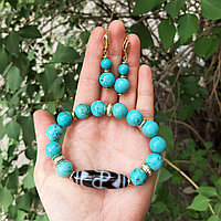 Комплект из бирюзы