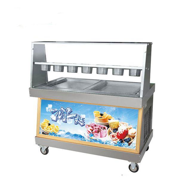 Фризер для мороженого FoodAtlas KCB-2F (контейнеры, стол для топпингов)