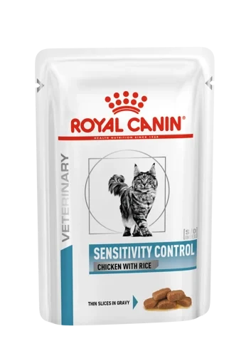 ROYAL CANIN Sensitivity Control Chicken with Rice (в соусе) для кошек применяемый при пищевой аллергии 85гр - фото 1 - id-p99889633