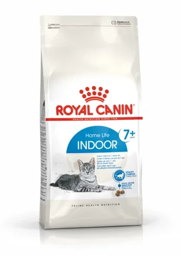 ROYAL CANIN Indoor 7+ сухой корм для стареющих кошек от 7 лет до 12лет 400гр - фото 1 - id-p99889683