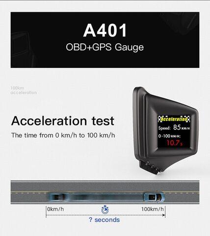 Бортовой компьютер-автосканер OBD2+GPS A401 {чтение/сброс ошибок, тест разгона и торможения} - фото 6 - id-p99889816