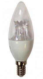 Лампочка  Candle LED Premium 8.0W 220V E14 4000K прозрачная свеча с линзой, фото 1