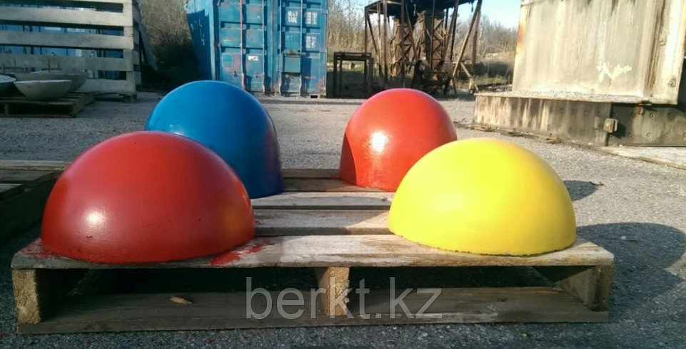 Ограничители бордюрные, полусферы бетонные (без покраски) - фото 3 - id-p99896077