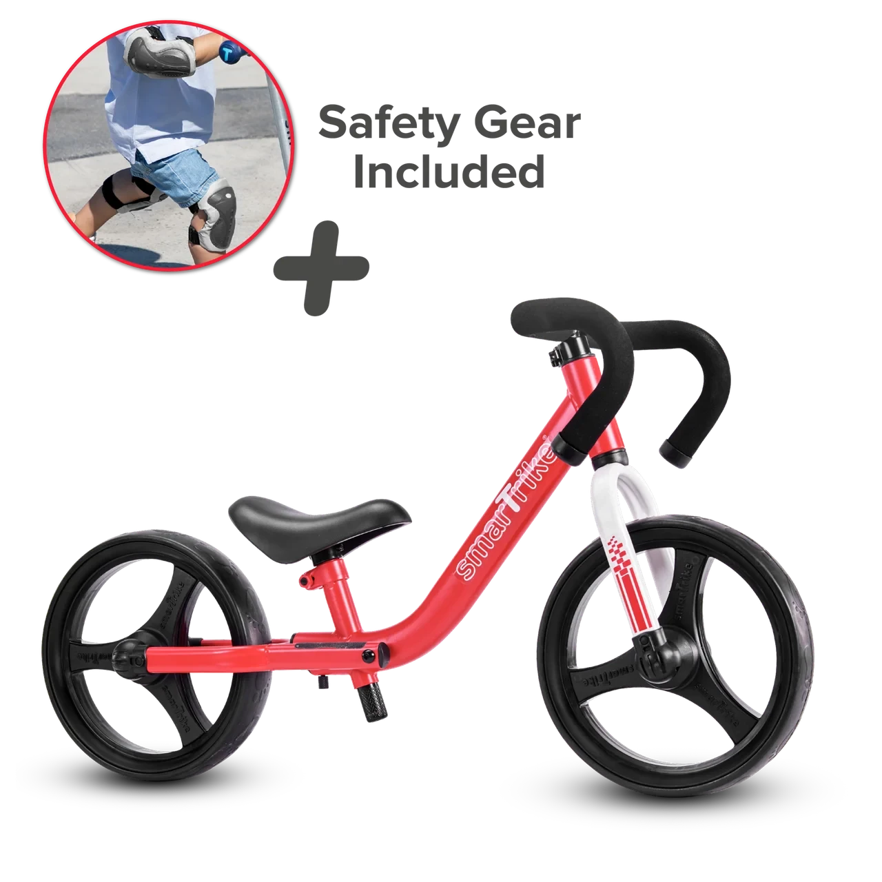 Беговел Folding Balance Bike - Red (в комплекте набор защиты - руки, ноги) Smart Trike