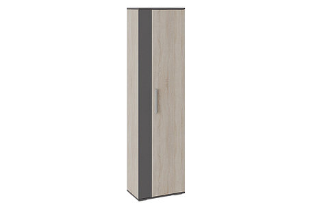 Шкаф для одежды Нуар тип 1, фон серый, дуб Сонома 54х200х33 см, фото 2