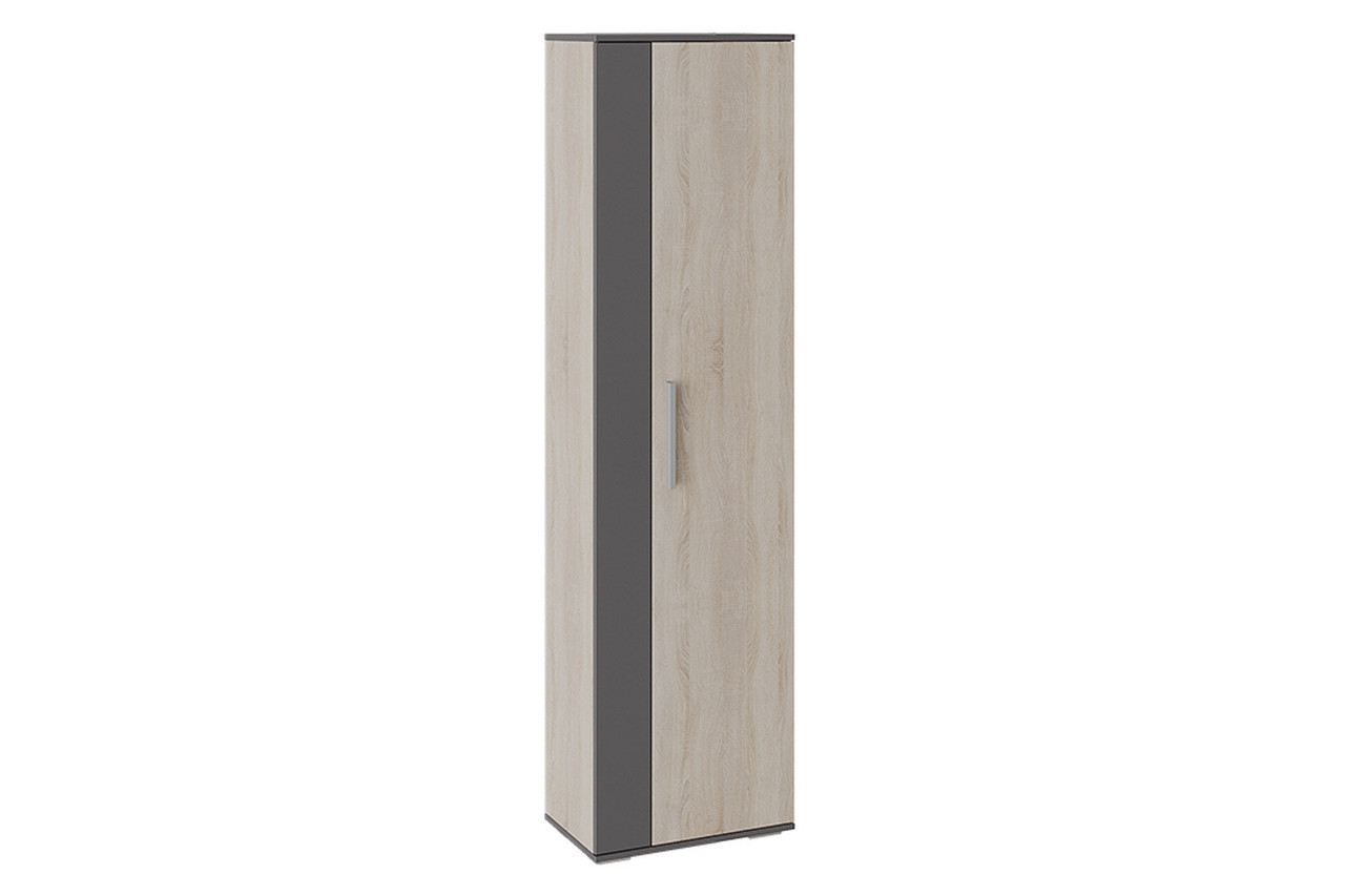 Шкаф для одежды Нуар тип 1, фон серый, дуб Сонома 54х200х33 см - фото 1 - id-p99896991