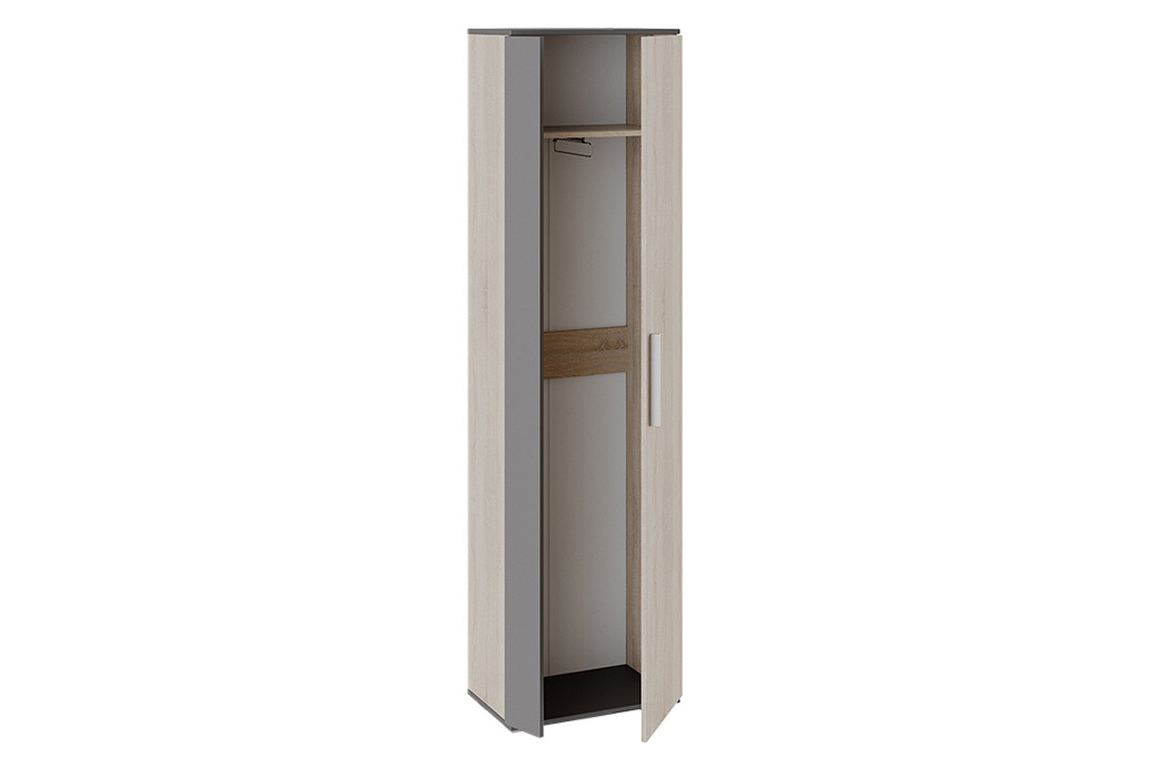 Шкаф для одежды Нуар тип 1, фон серый, дуб Сонома 54х200х33 см - фото 2 - id-p99896991