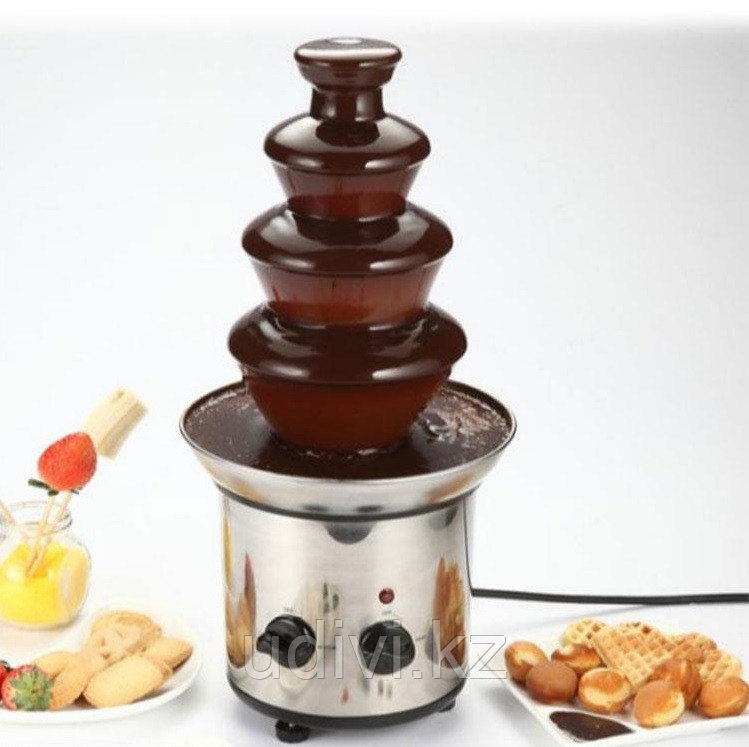 Шоколадный фонтан-фондю Chocolate Fondue Fountain 4 яруса