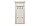 Вешалка настенная Tiffany, вудлайн кремовый 70х150х21,6 см, фото 4