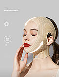 Эластичная нейлоновая  маска для подтяжки лица с массажером на жевательные мышцы (регулирующаяся с застежкой), фото 3