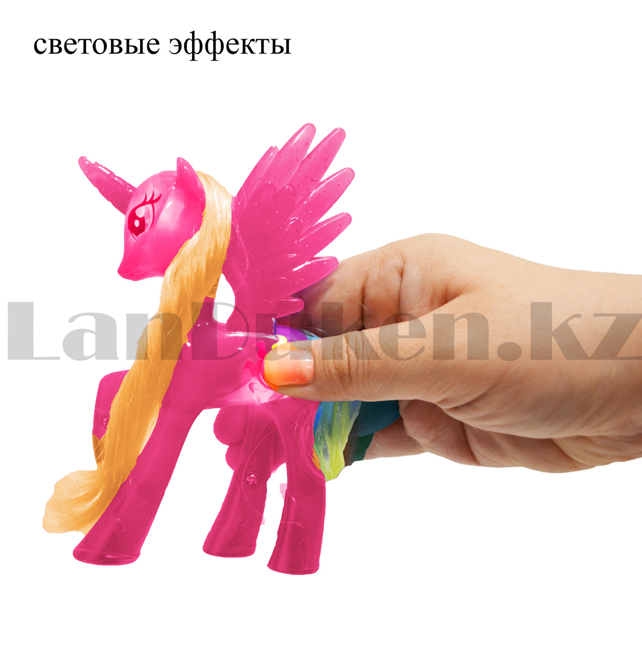 Набор фигурок Мой маленький пони "My little Pony" со световым эффектом розовая - фото 10 - id-p99906766