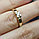 Золотое кольцо с бриллиантами 0.108Сt VS2/K, VG - Cut, фото 2