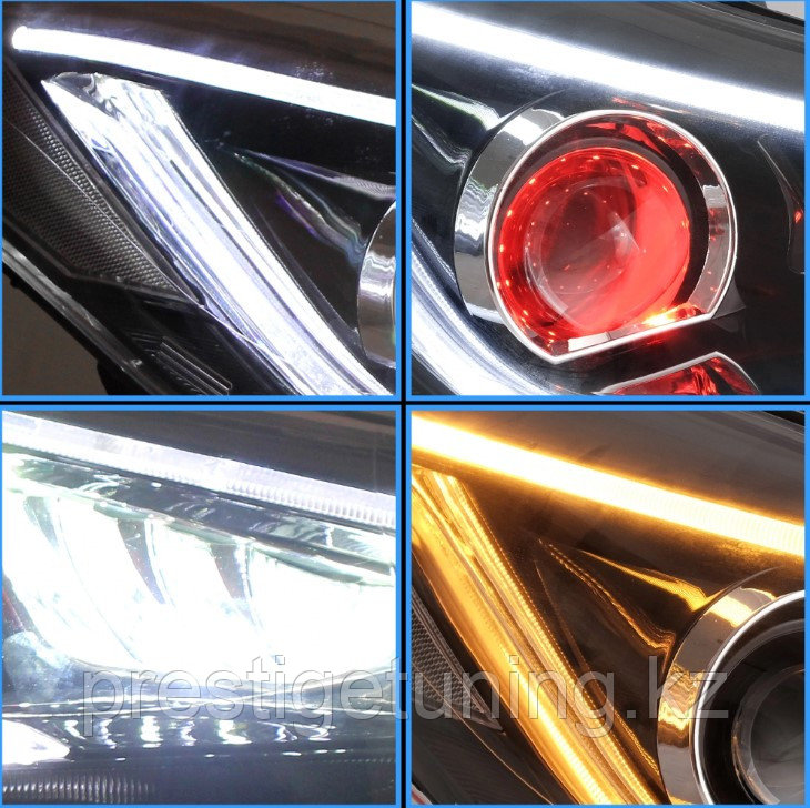 Передние фары на Hyundai Elantra 2011-16 тюнинг VLAND (Красный глаз) - фото 4 - id-p99908283