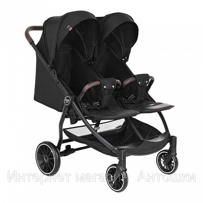 Коляска для двойни PITUSO DUOCITY EVA 2022 Black/Черный