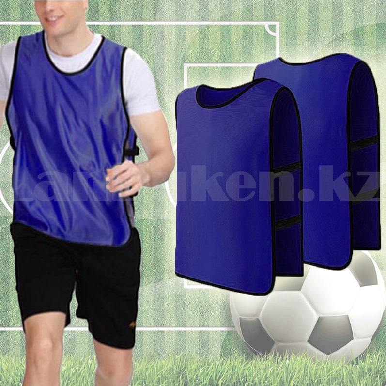Накидка для футбола манишка GF00252 (размер L) синяя - фото 1 - id-p99913749