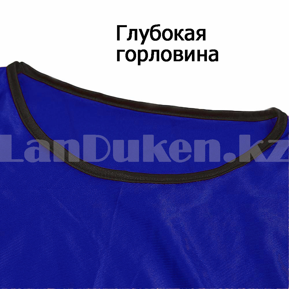 Накидка для футбола манишка GF00252 (размер L) синяя - фото 5 - id-p99913749