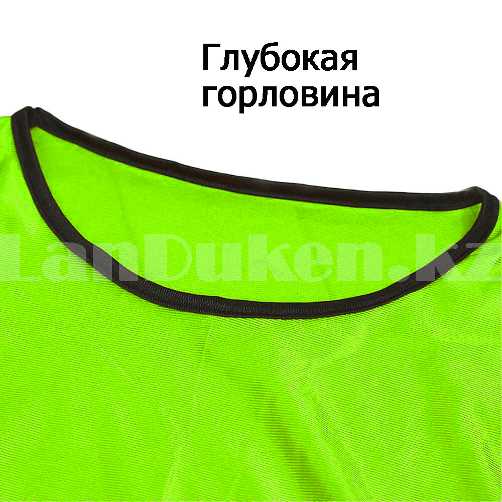 Накидка для футбола манишка GF00252 (размер L) зеленая - фото 6 - id-p99916046
