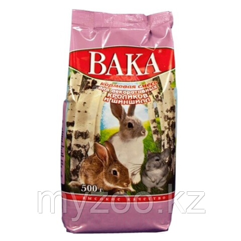 Кормовая смесь для кроликов и шиншилл "ВАКА" 500гр