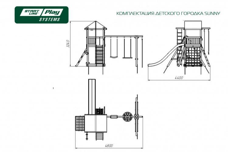 Детский игровой комплекс Start Line Sunny SLP премиум север - фото 3 - id-p99922253