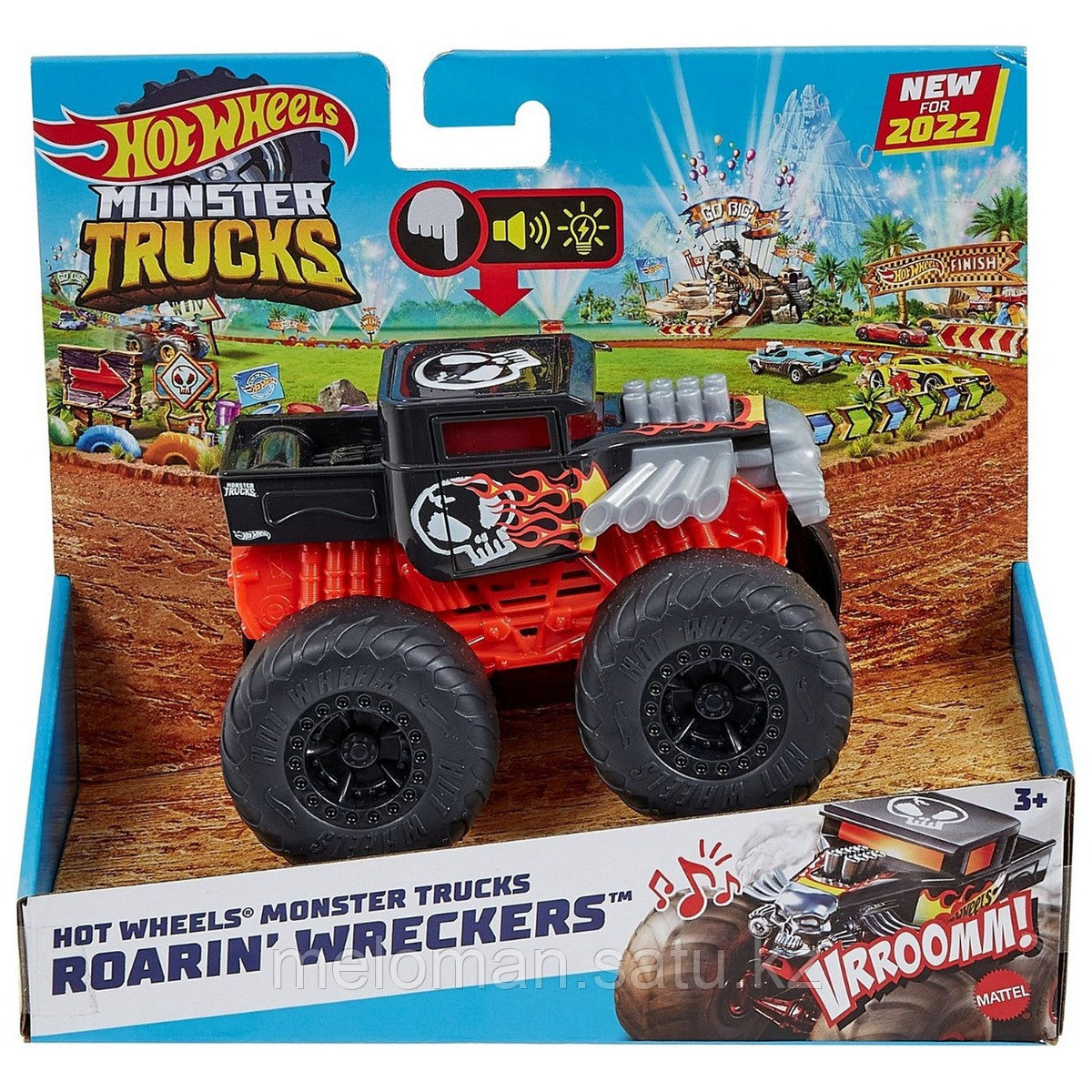 Hot Wheels: Monster Trucks. 1:43 машина со светом и звуком - BoneShaker - фото 8 - id-p99923010