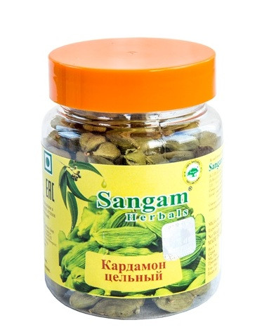 Кардамон, зеленый цельный, 50 гр, Sangam Herbals,