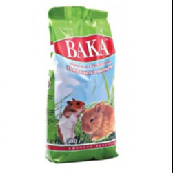 Корм для грызунов травяные гранулы "BAKA" 500гр