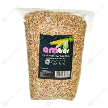 Наполнитель кукурузный "Ambar" для животных, 5 л