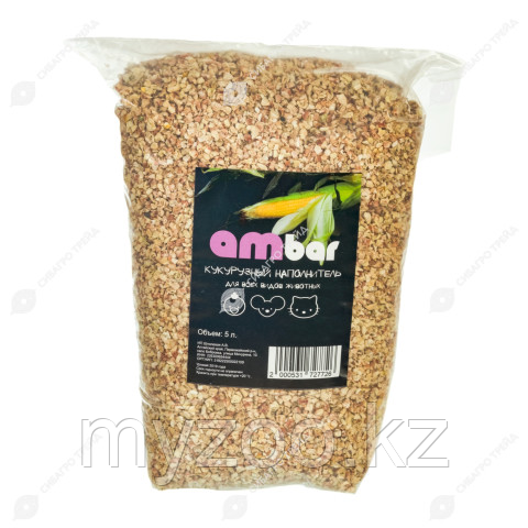 Наполнитель кукурузный "Ambar" для животных, 5 л - фото 1 - id-p99929956