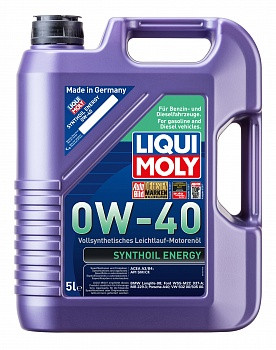Моторное масло Liqui Moly Synthoil 0W/40 5L