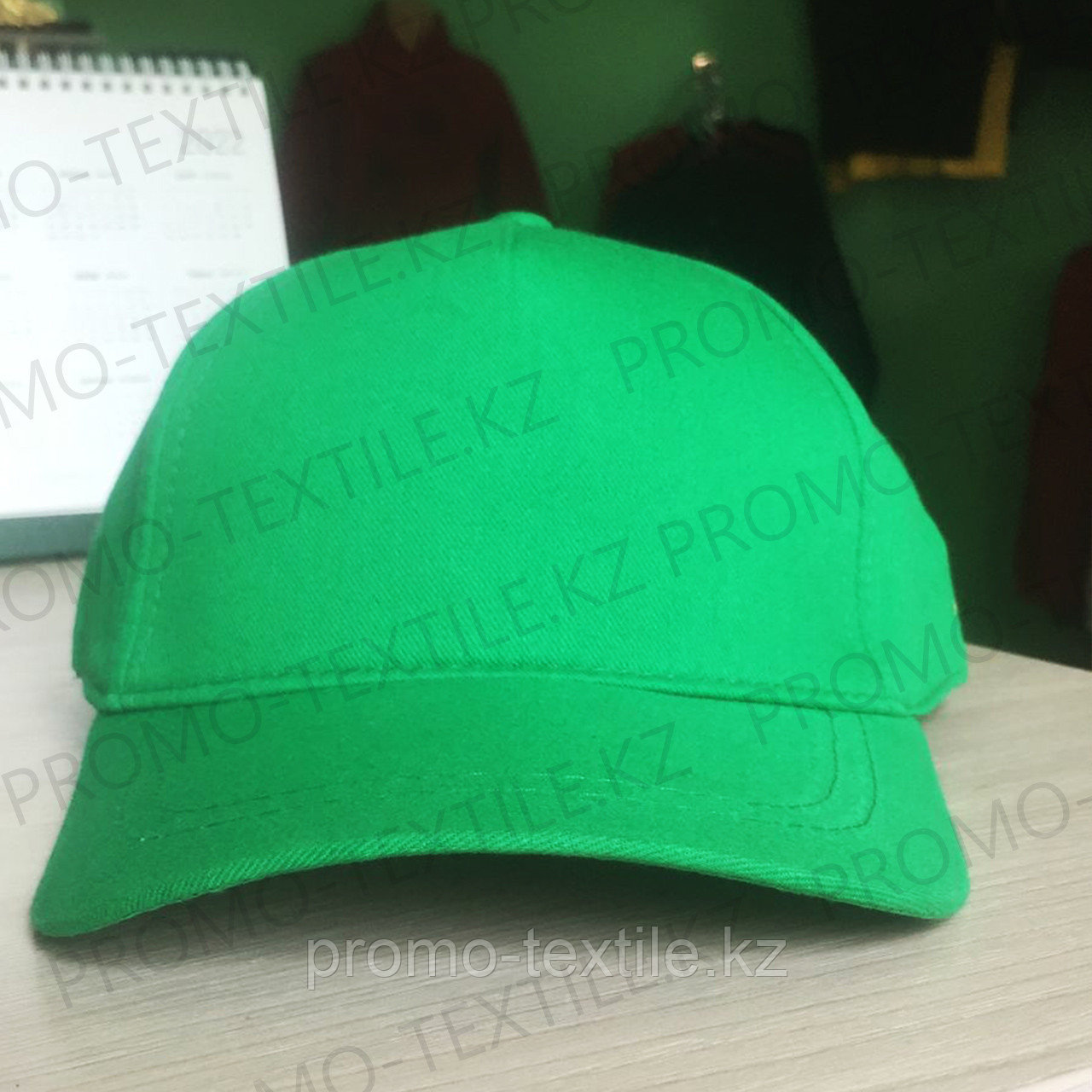 Зеленые кепки под нанесение | Бейсболка зеленого цвета
