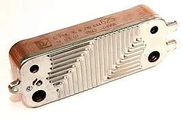 Теплообменник вторичный (пластинчатый, 24 пластин) для котлов Bosch, Buderus 87186402310 OEM