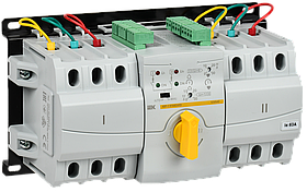 Блок автоматического ввода резерва АВР-1 STANDARD 3Р 63А 6кА 400V запуск генератора IP20 IEK