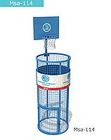 Урна с блоками с нулевыми отходами. Закрытие контейнера