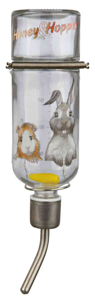 Trixie Механическая стеклянная Поилка для грызунов "Honey & Hopper" 250мл - фото 1 - id-p99950647