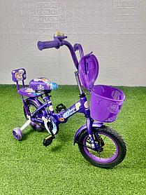Велосипед Принцесса Фиолетовый 12 размер
