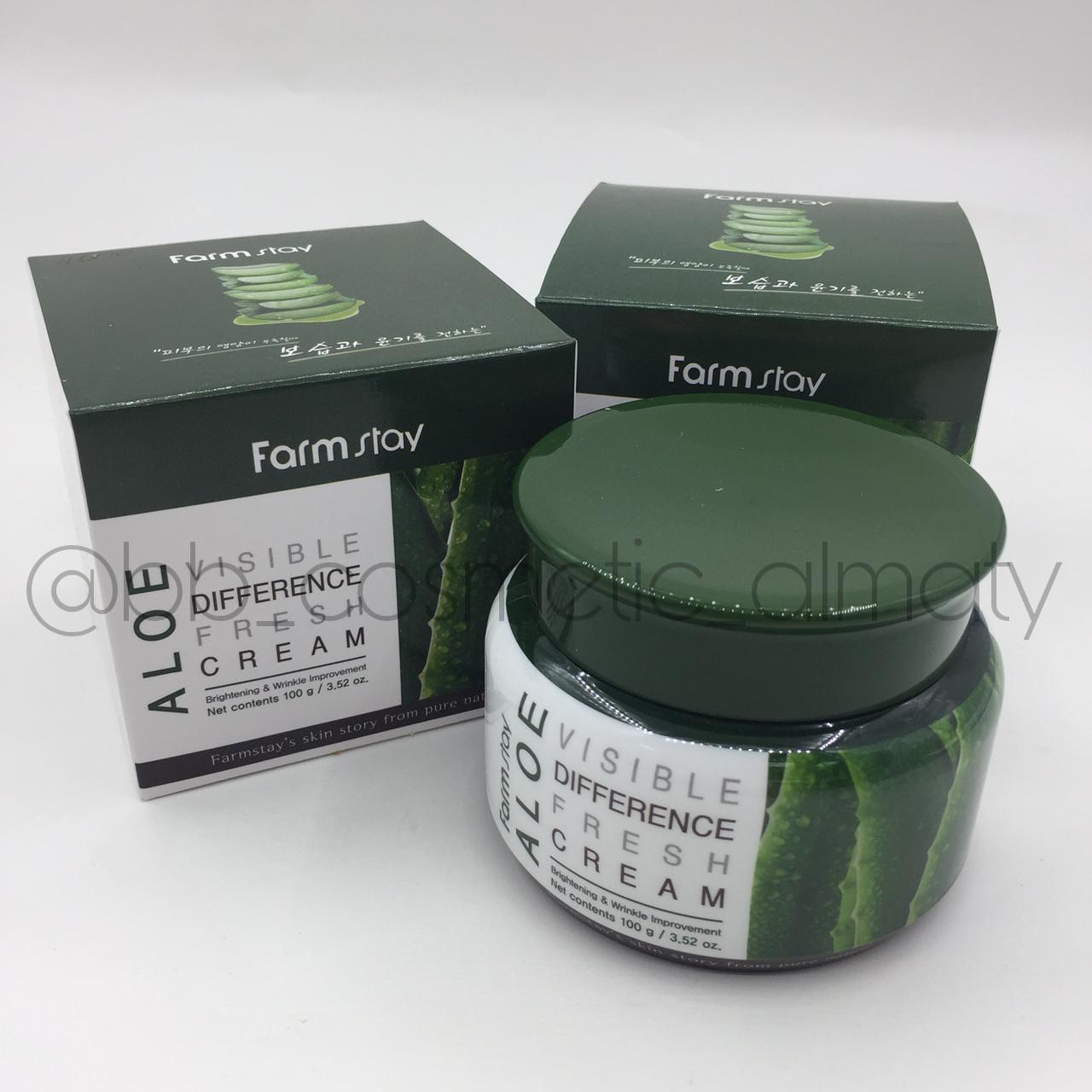 Farm Stay  Освежающий крем с экстрактом алоэ  премиум-класса ( Premium Pore Deep Cleansing Foam)