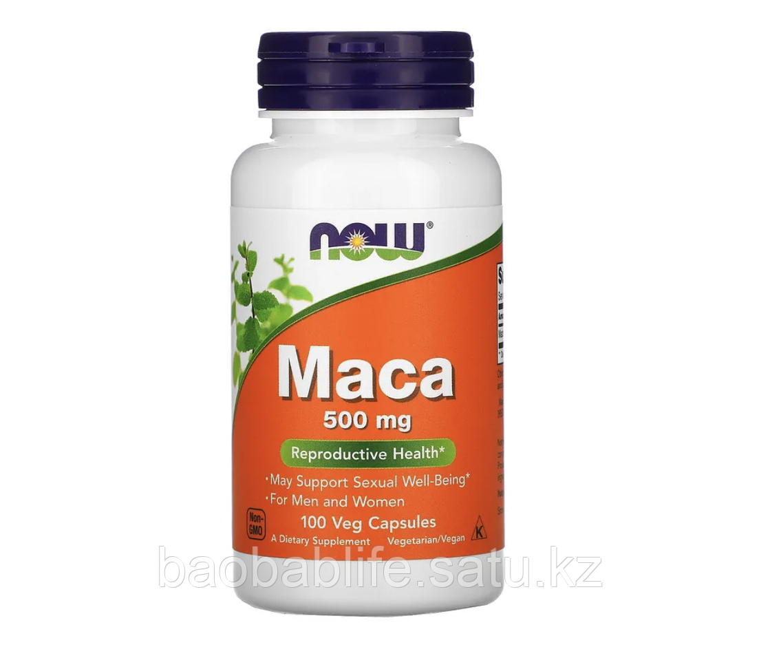 Мака перуанская (Maca), Now Foods, 500 мг, 100 капсул