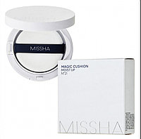 Увлажняющий кушон светло - бежевый # 21 Миша Missha Magic Cushion Moist Up SPF 50+/PA+++ 15ml с запаской